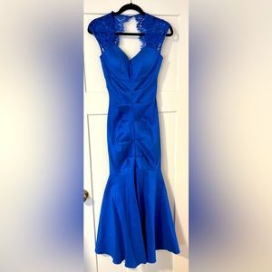 Blue mermaid pageant dress